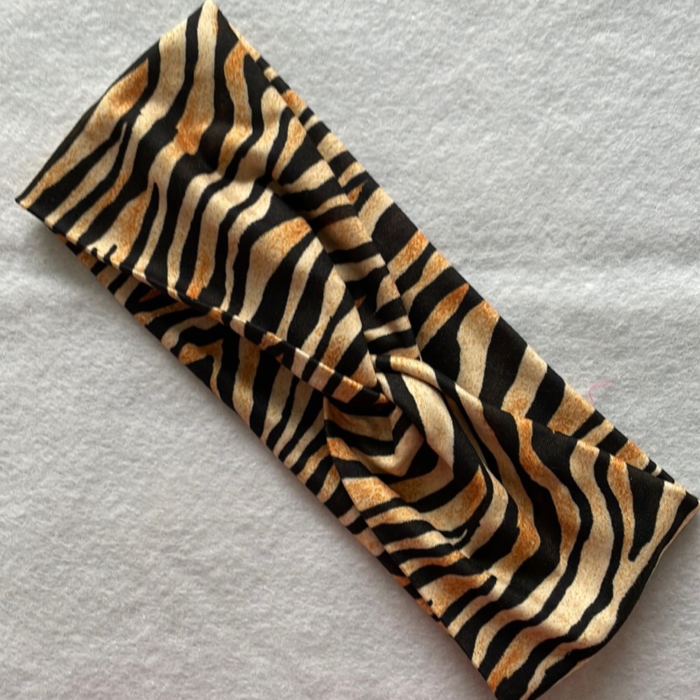 Front Twist Animal Print Headband Handmade So Comfortable